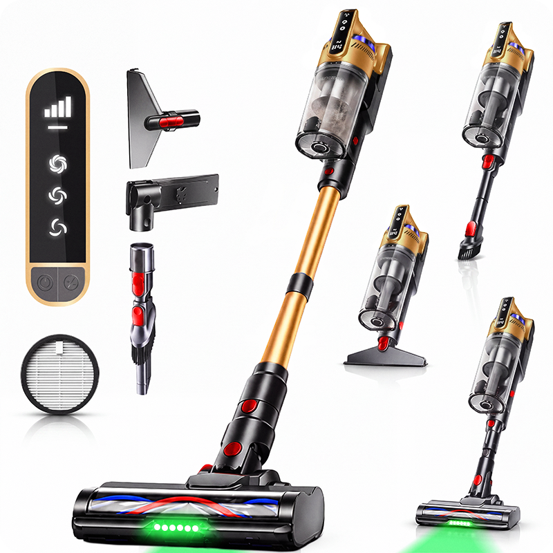 Aspirator Vertical fara Fir Techsen W1 Storm, Culoare Auriu